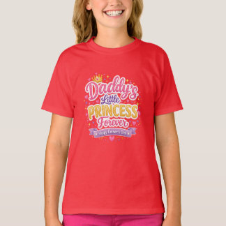 Fars dag Pappa & Dotter Söt Kärleksdesign T Shirt