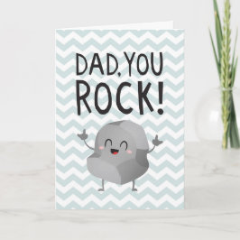 Fars dag Pappa du sten lustig kawaii sött sten Kort