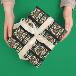 Fars dag Pappa efter dagspatent (gamer) på natten Presentpapper