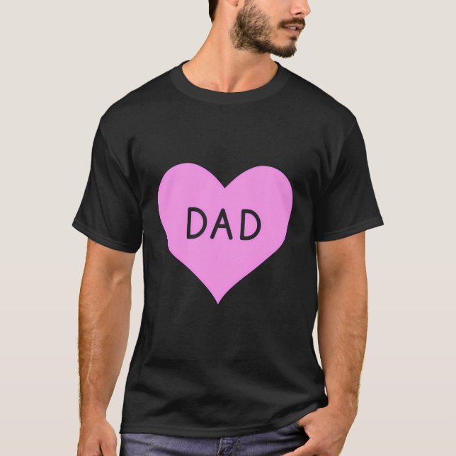 Fars dag-Pappa-familjens Fars dag-gåvsdotter T Shirt (Framsida)