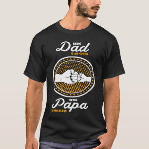 Fars dag pappa för Pappa Son Dotter Småbarn Ki T Shirt