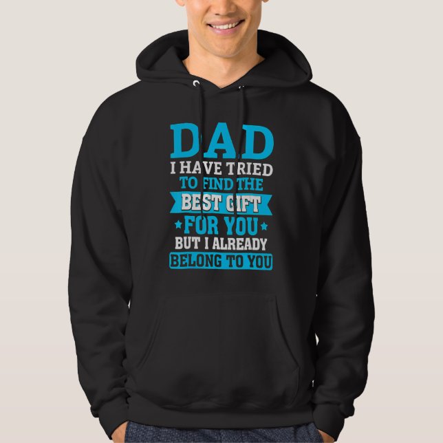 Fars dag Pappa från dotterns barnmorska till pappa Hoodie (Framsida)