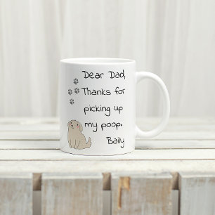 Fars dag Pappa från Hund Gift Kaffemugg