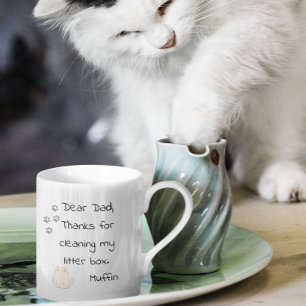 Fars dag Pappa-gåva från Cat Funny Kaffemugg