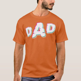 Fars dag PAPPA glitch utan bakgrund T Shirt
