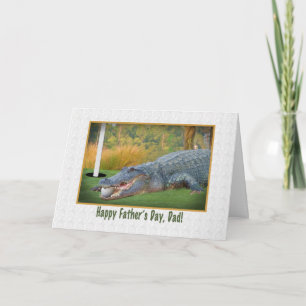 Fars dag pappa, Golf, alligator Kort