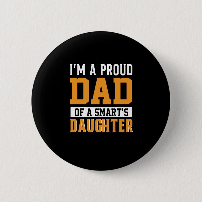 Fars dag Pappa i en smart dotter Knapp (Framsida)