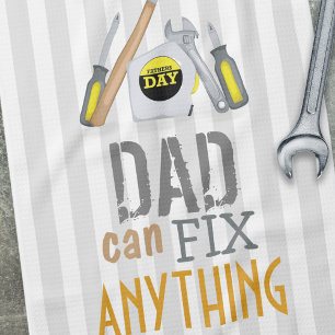Fars dag Pappa kan fixa vad som helst. Kökshandduk