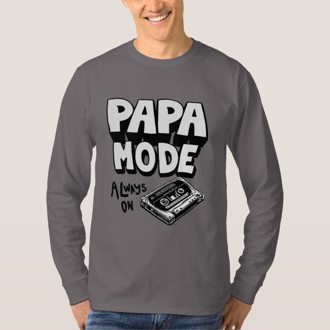Fars dag Pappa-läge T Shirt (Framsida)