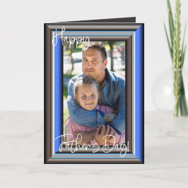 Fars dag Pappa Lägg till eget foto Anpassad Kort