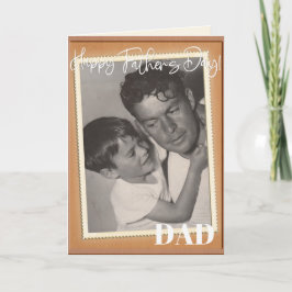Fars dag PAPPA lägger till din egen fotoAnpassning Kort
