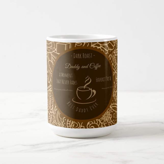 Fars dag, Pappa och Kaffe,Bästa Pappa Någon Gång F Magisk Mugg (Center)