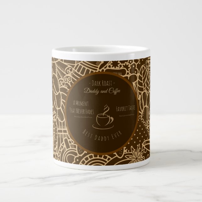 Fars Dag, Pappa och Kaffe,Bästa Pappa Någon Gång Jumbo Mugg (Framsidan)