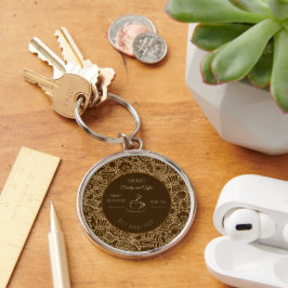 Fars dag, Pappa och Kaffe,Bästa Pappa Någon Sinnes Rund Silverfärgad Nyckelring