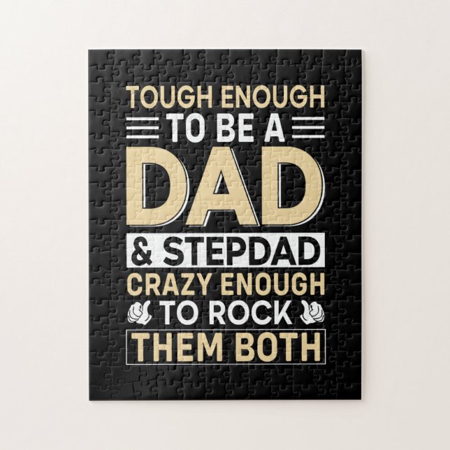 Fars dag Pappa och Pappa I Sten dem Pussel (Vertikal)