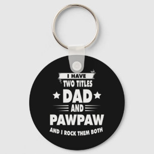 Fars dag Pappa och Pawpaw i Sten Nyckelring