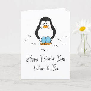 Fars dag Pappa på väg att få Tvillingpojkar Söt Pi Kort