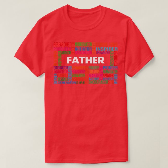 Fars dag Pappa pappa Far födelsedag T Shirt (Design framsida)