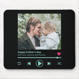 Fars dag Pappa Photo Favorite Sång Music Player Musmatta