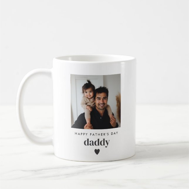 Fars dag pappa Photo Kaffemugg (Vänster)