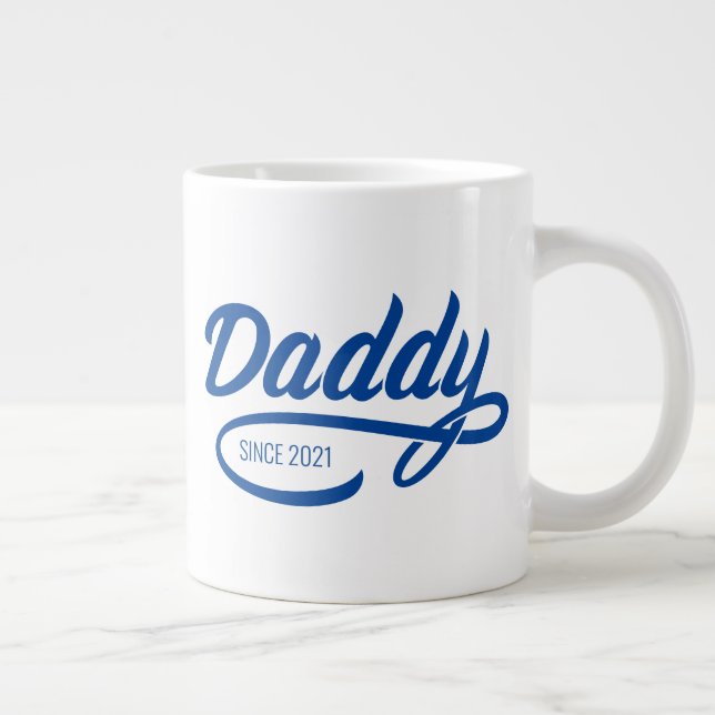 Fars dag - Pappa sen... Jumbo Mugg (Höger)