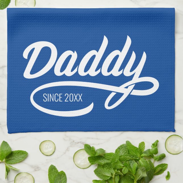 Fars dag - Pappa sen... Kökshandduk (Vikta)