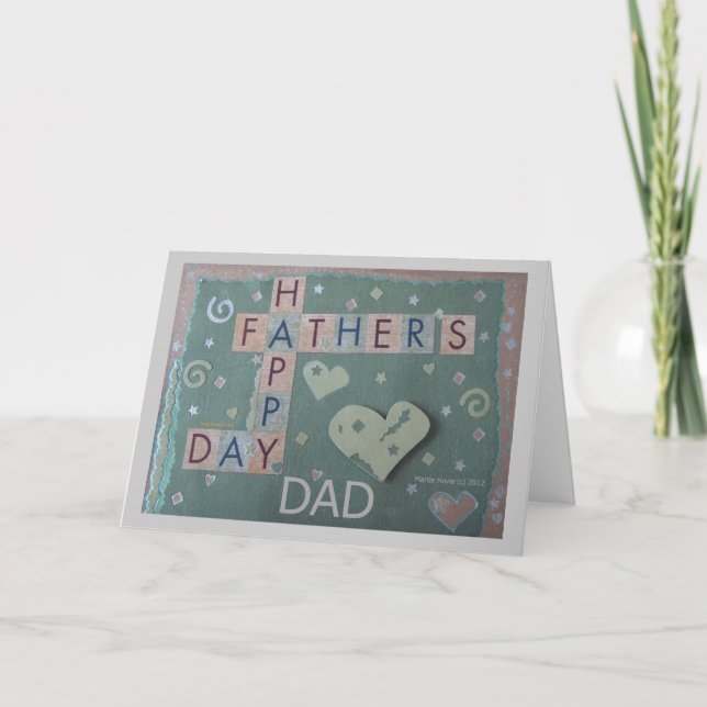 Fars dag - Pappa - Skraportskort Kort (Framsida)