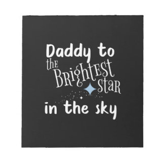Fars dag pappa till Brighest Star Anteckningsblock