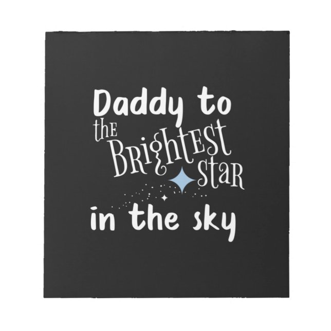 Fars dag pappa till Brighest Star Anteckningsblock (Framsida)