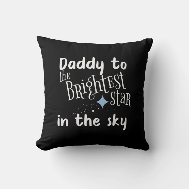 Fars dag pappa till Brighest Star Kudde (Framsida)
