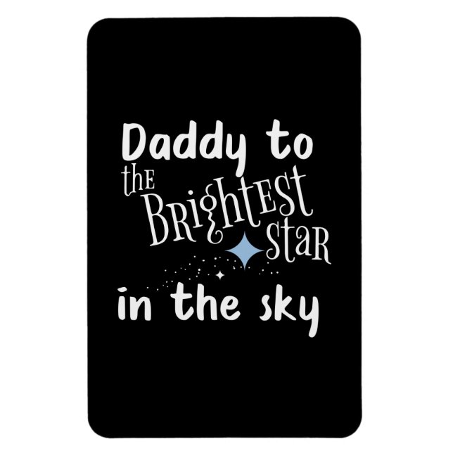 Fars dag pappa till Brighest Star Magnet (Vertikal)