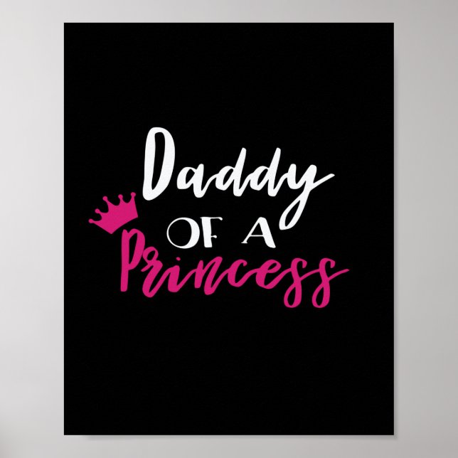 Fars dag pappa till en prinsessa poster (Framsidan)