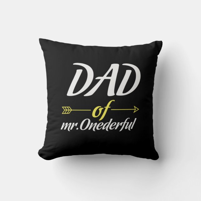 Fars dag pappa till Mr Onederful Kudde (Framsida)