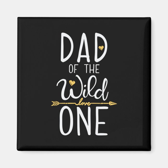 Fars dag Pappa vid Vilden Kärlek ett Magnet (Framsidan)