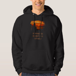 Fars dag Pappa vill Lämna Ensam Hoodie