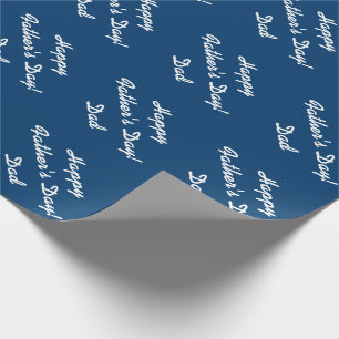 Fars dag papper förpackning för pappa Havsblått Presentpapper