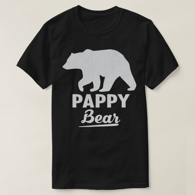 Fars dag Pappy Bear Grandpa Gift Manar T Shirt (Design framsida)