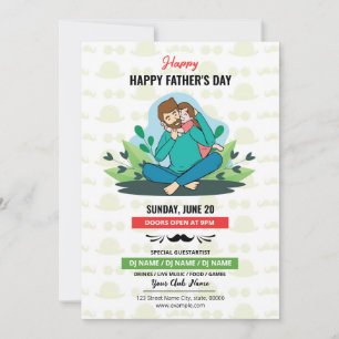 Fars dag-part - inbjudan - Flyer