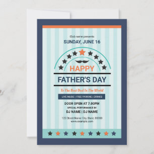 Fars dag Party Flyer Inbjudningar