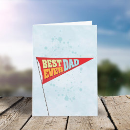 Fars dag Pennant Bästa någonsin Pappa Kort