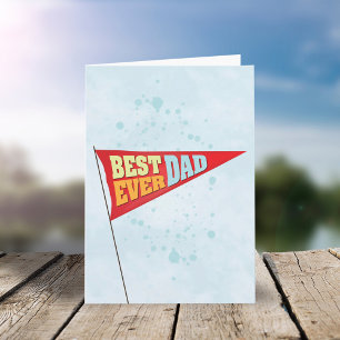 Fars dag Pennant Bästa någonsin Pappa Kort