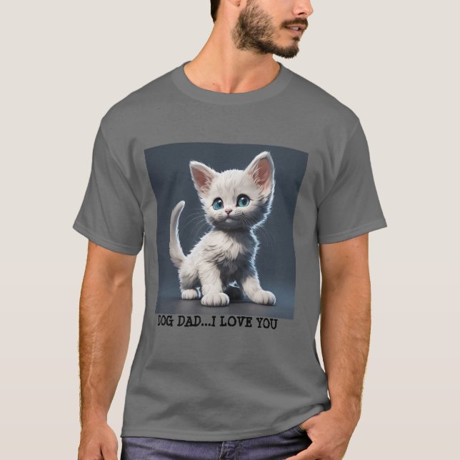 Fars dag Personlig Pet T Shirt (Framsida)