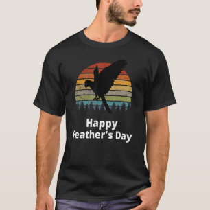 Fars dag Pet Bird Watching Parrot Feathers Da T Shirt