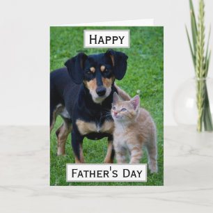 Fars dag Pet Pappa Största Bästa Någonsin Foto Kort
