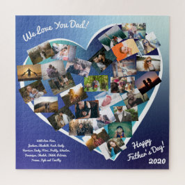 Fars dag Photo Collage Gift Anpassningsbar Puzzle Pussel