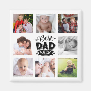 Fars dag Photo Collage Gift PAPPA Magnet