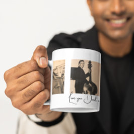 Fars dag Photo Collage Kärlek You Pappa Kaffemugg