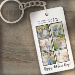 Fars dag Photo Collage White<br><div class="desc">Bästa pappa-skriptteckensnitt med sex familjefärger tillsammans med ett anpassningsbar för ditt nummer 1 Pappa.</div>