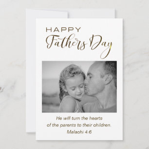 Fars dag Photograph Christian Bible Verse Flat Julkort