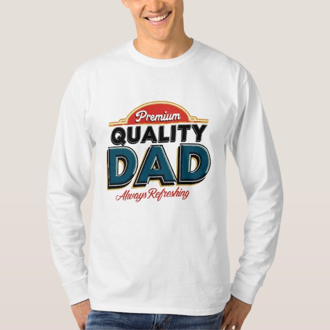 Fars dag Premium Quality Pappa T Shirt (Framsida)